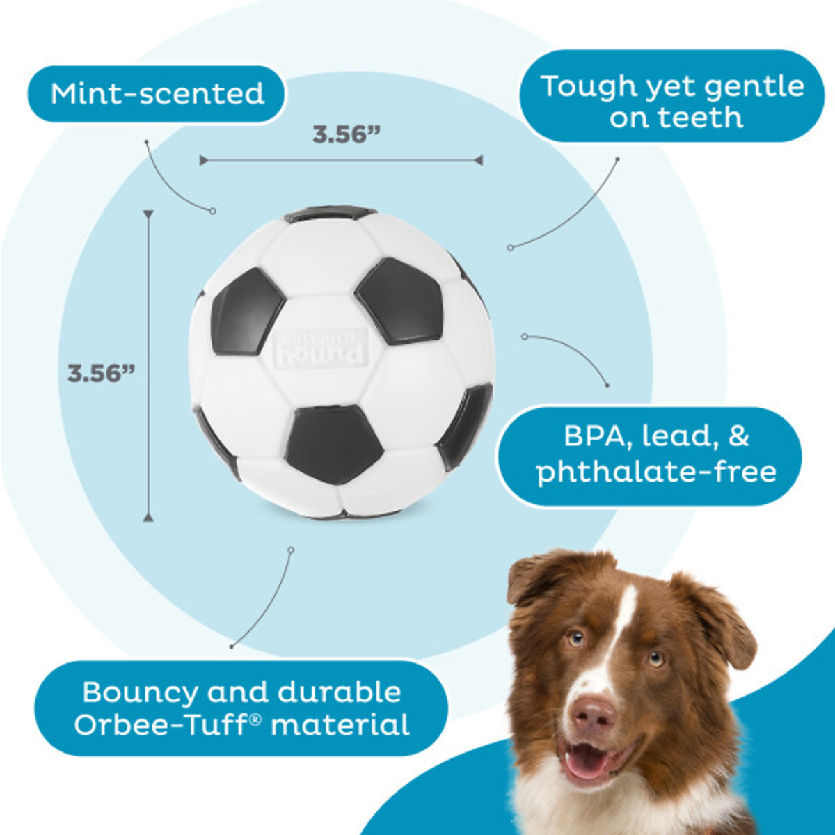 Outward Hound Orbee-Tuff Soccer Ball