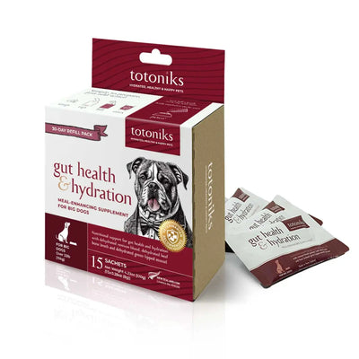 Totoniks Gut Health & Hydration for Large Dog over 15kgs - Digestion & Hydration NZ Totoniks