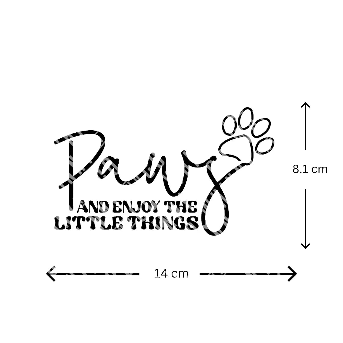 Paws and Enjoy the Little Things - Sticker Whinny and Co