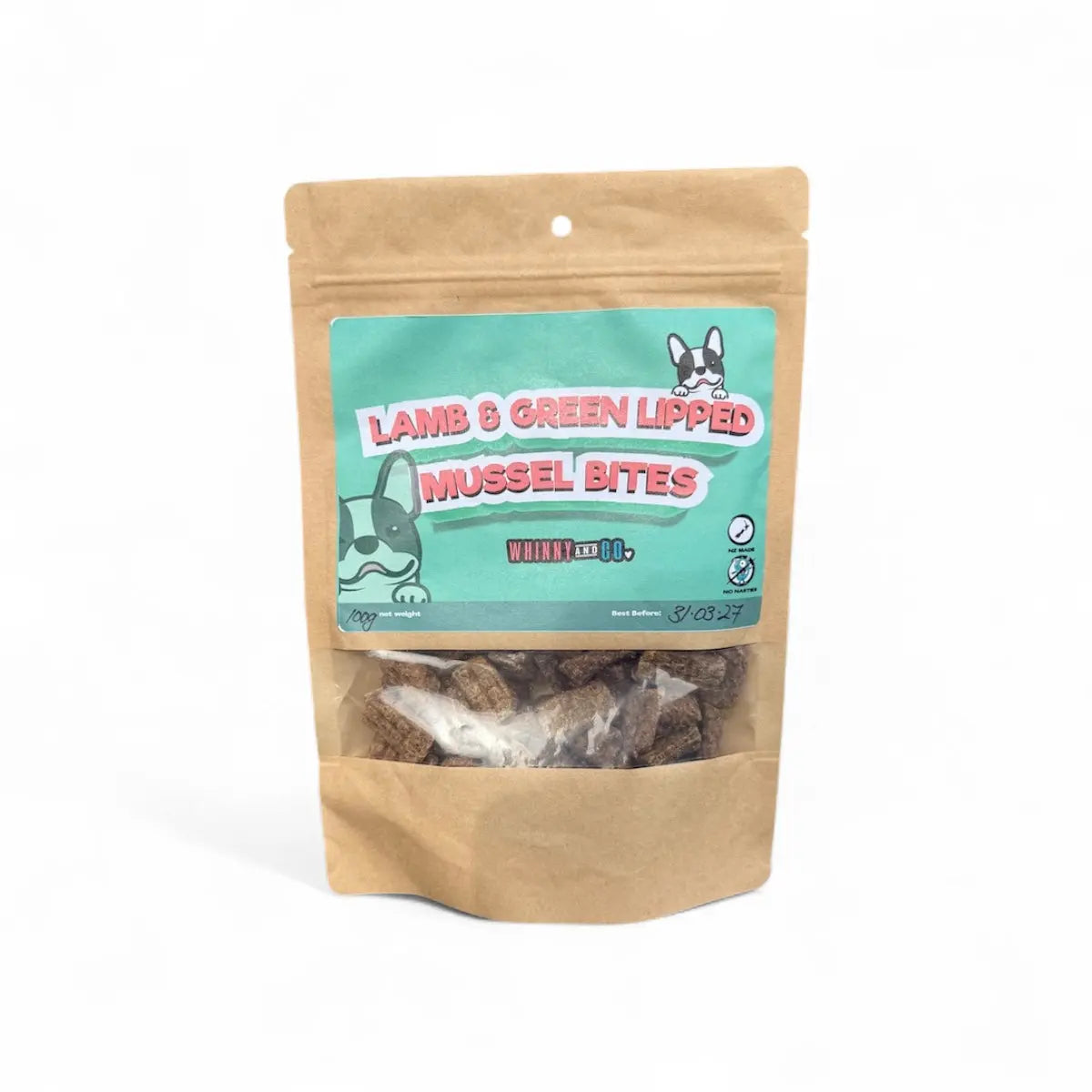 Whinny and Co Lamb & Green Lipped Mussel Bites Whinny and Co