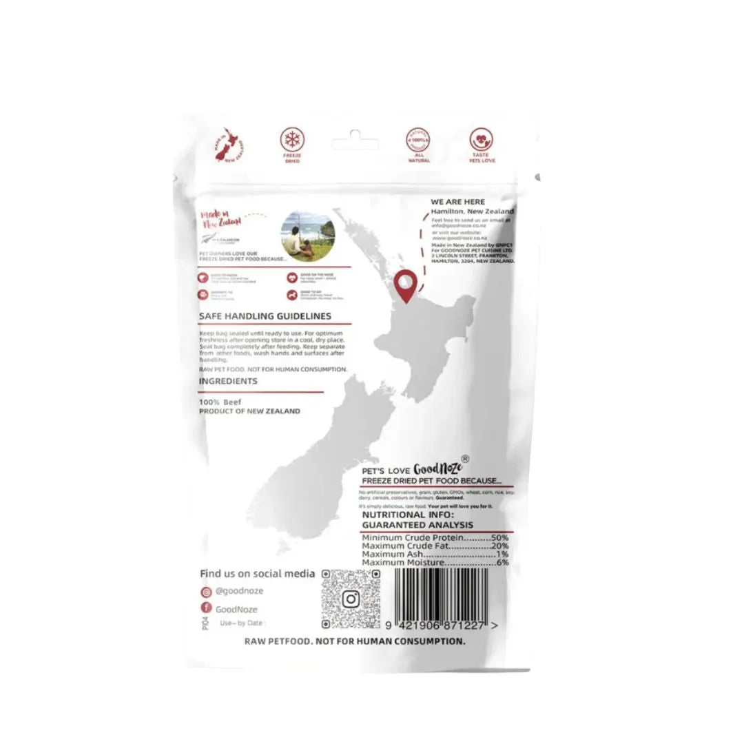 freeze dried beef dog treats