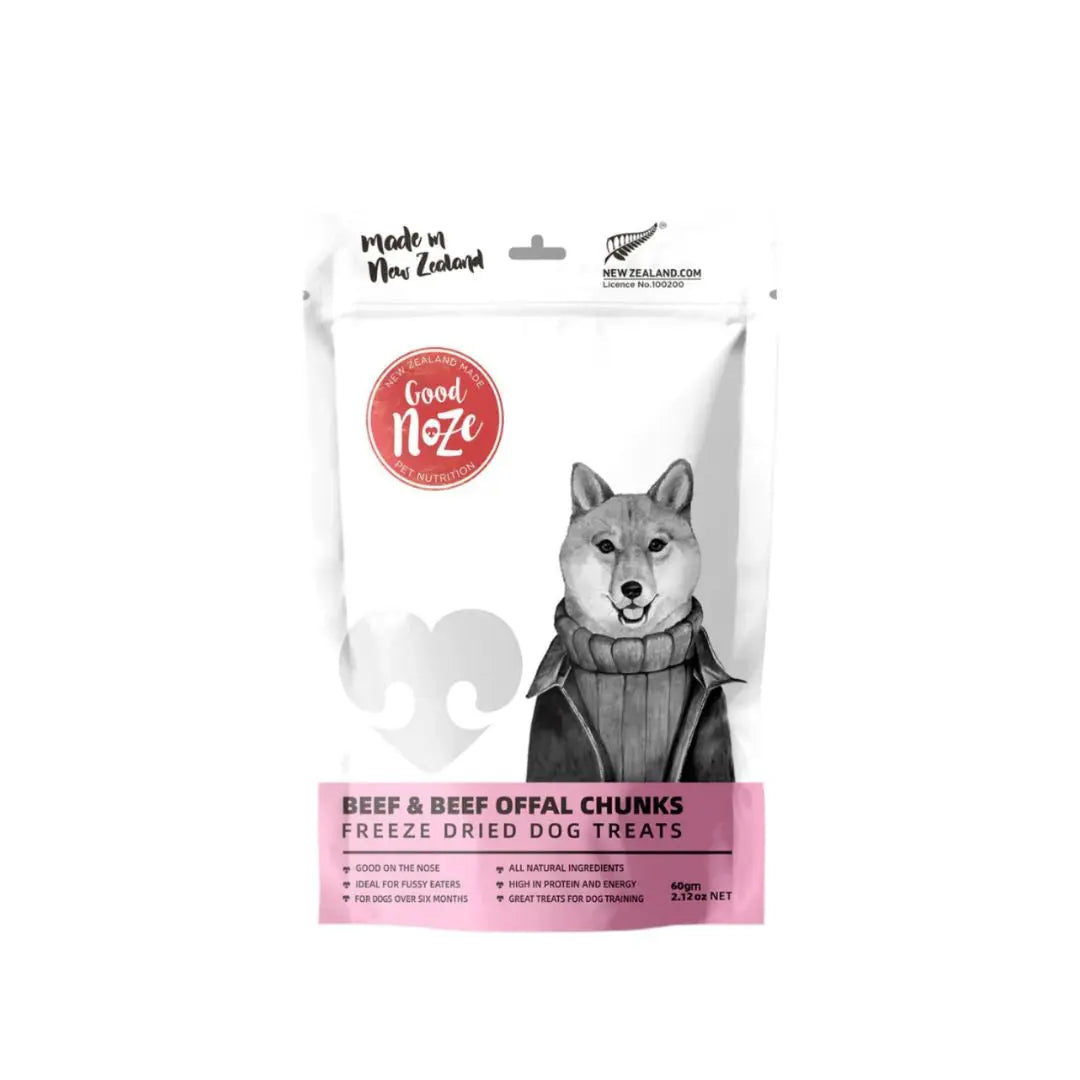 Good Noze Beef & Beef Offal Dog Treats 60g Good Noze