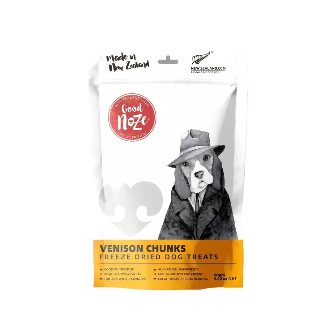 Good Noze Venison Chunks 60g Good Noze