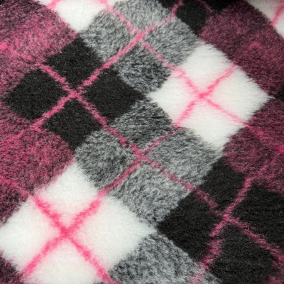 Dry Bed - Non Slip - Pink Tartan (Washable Vet Bed)