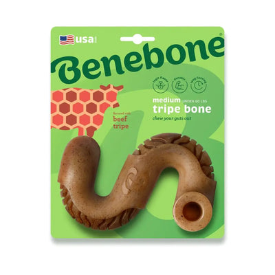 Benebone Tripe Bone Dog Chew Toy – Real Beef Tripe Flavour Benebone