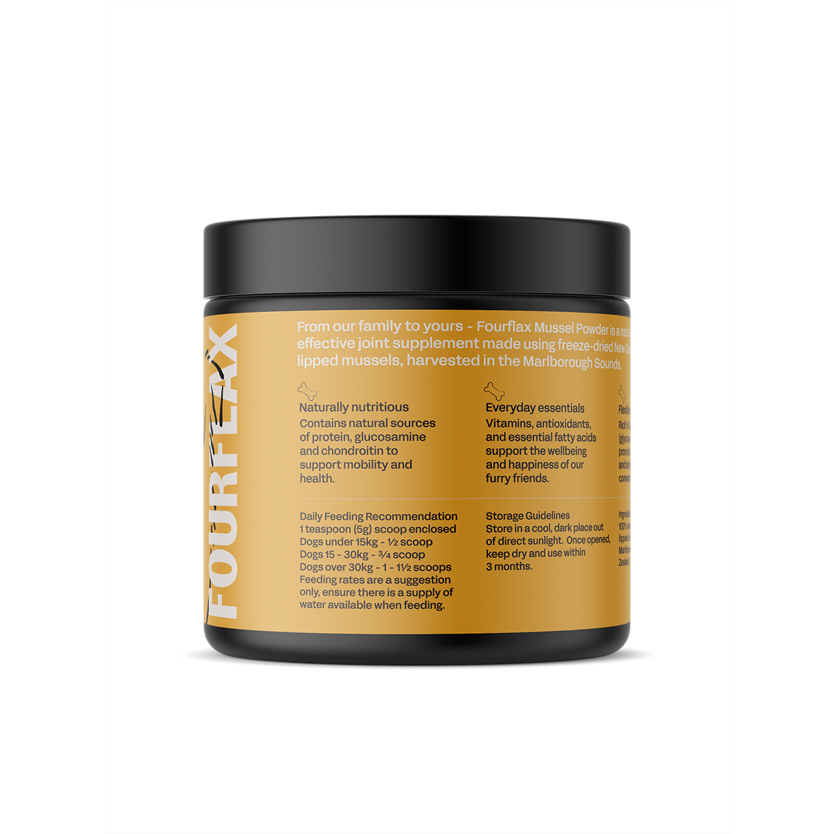 FourFlax Canine Mussel Powder 150g