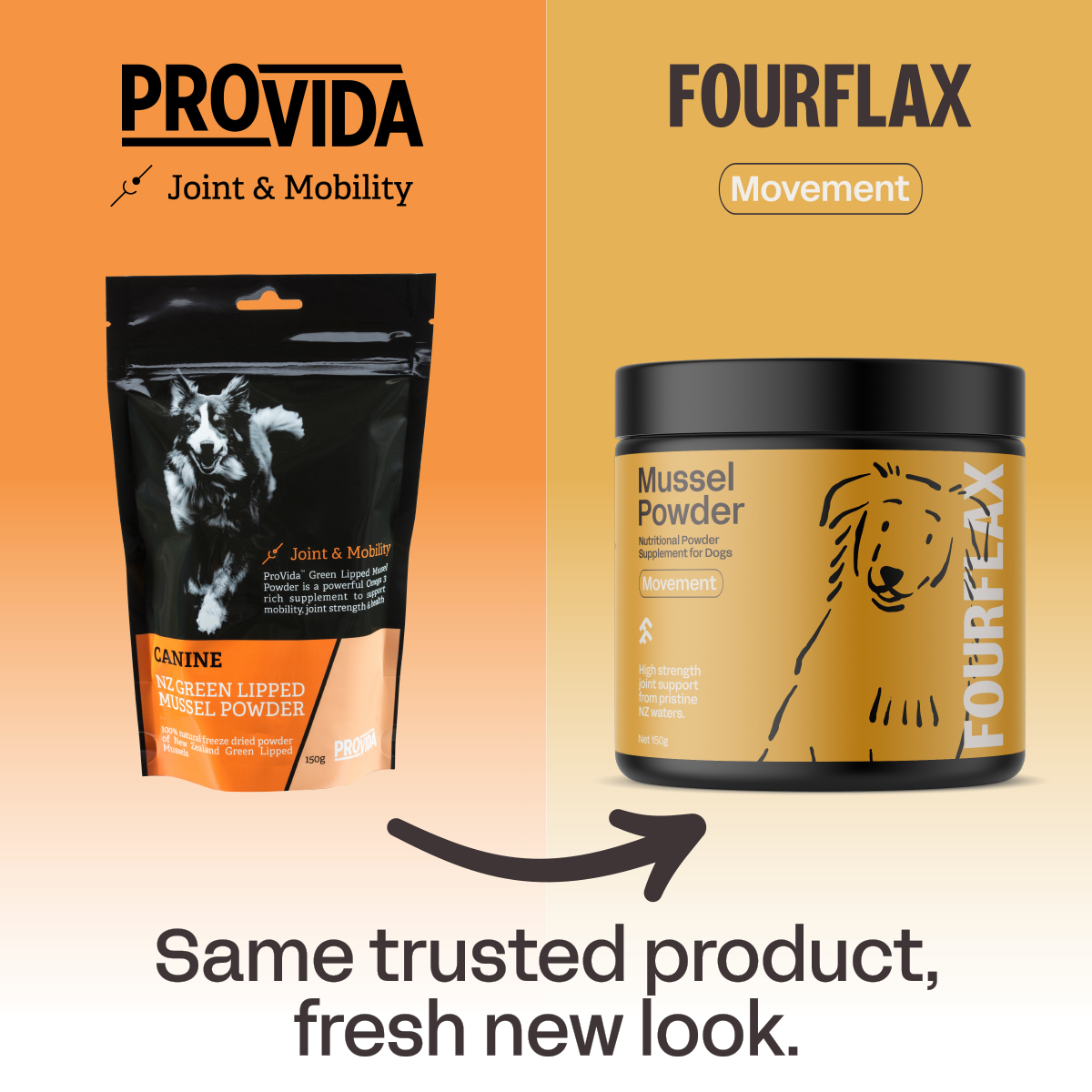 FourFlax Canine Mussel Powder 150g