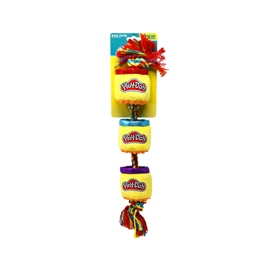 Hasbro Play-Doh 18" Rope with Plush Cans