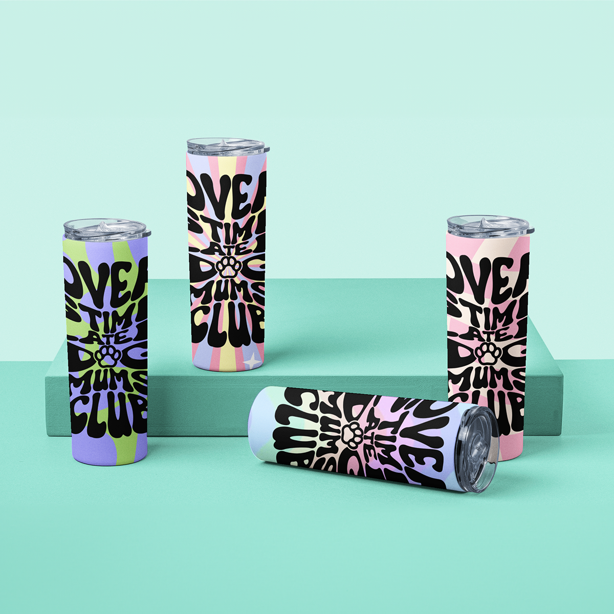 Overstimulated Dog Mums Club Tumbler