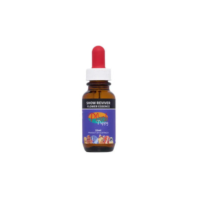 Plush Puppy Show Reviver Flower Essence Drops - Natural Vitality & Energy Support Plush Puppy