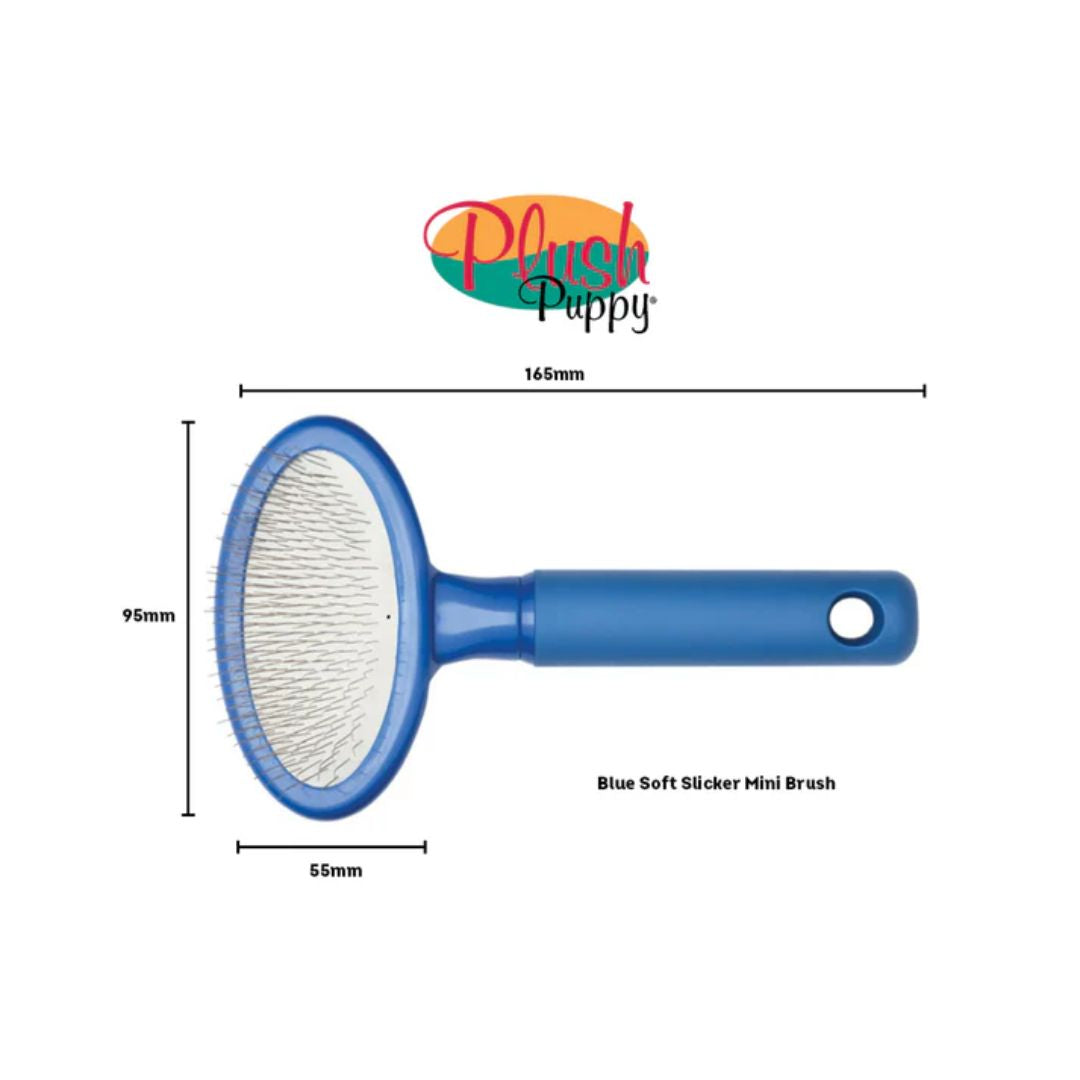 Plush Puppy Soft Slicker Mini Brush