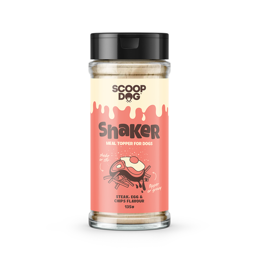 Scoop Dog Shaker Steak, Egg & Chips 135g