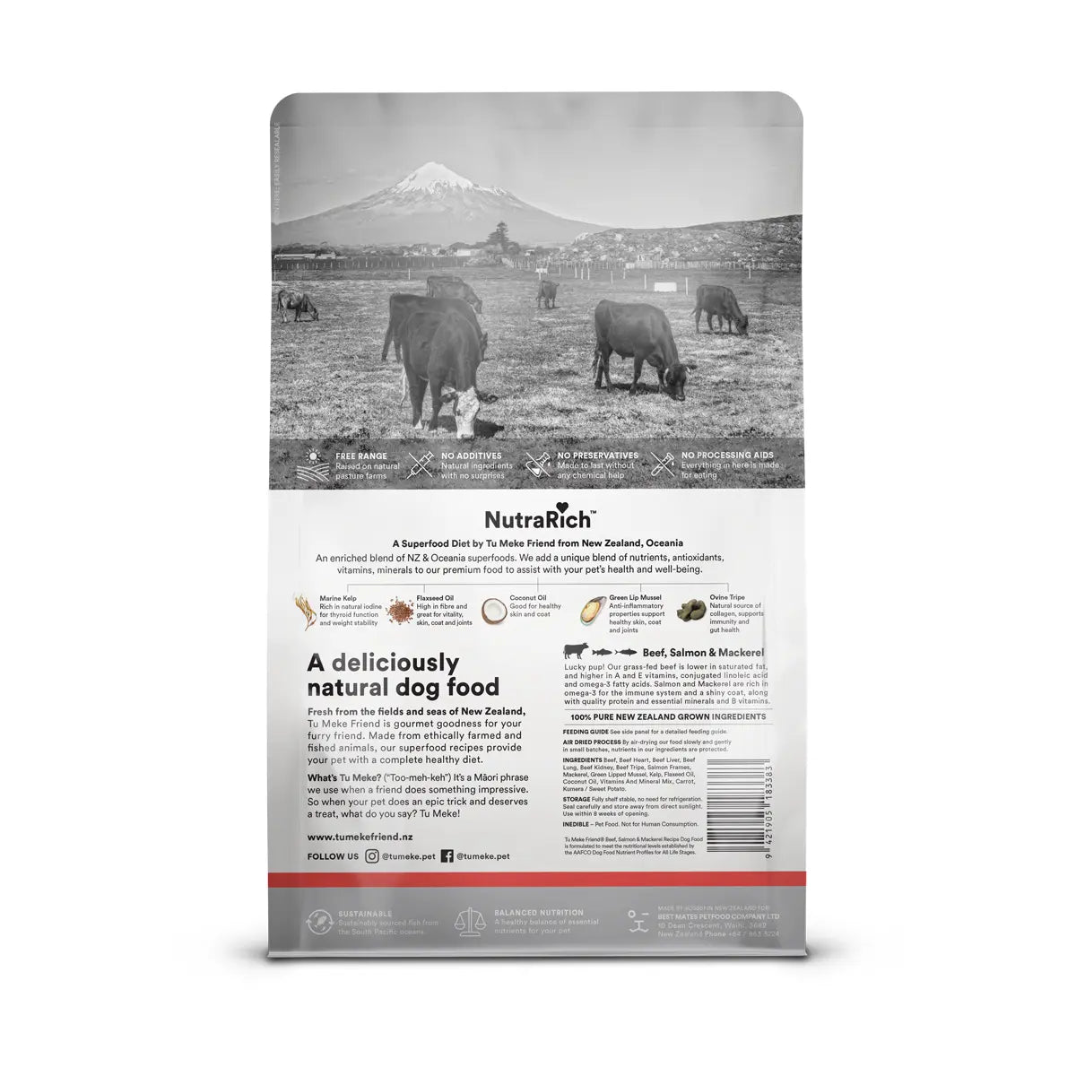Tu Meke Friend Air-Dried Beef, Salmon & Mackerel Dog Food Tu Meke Friend