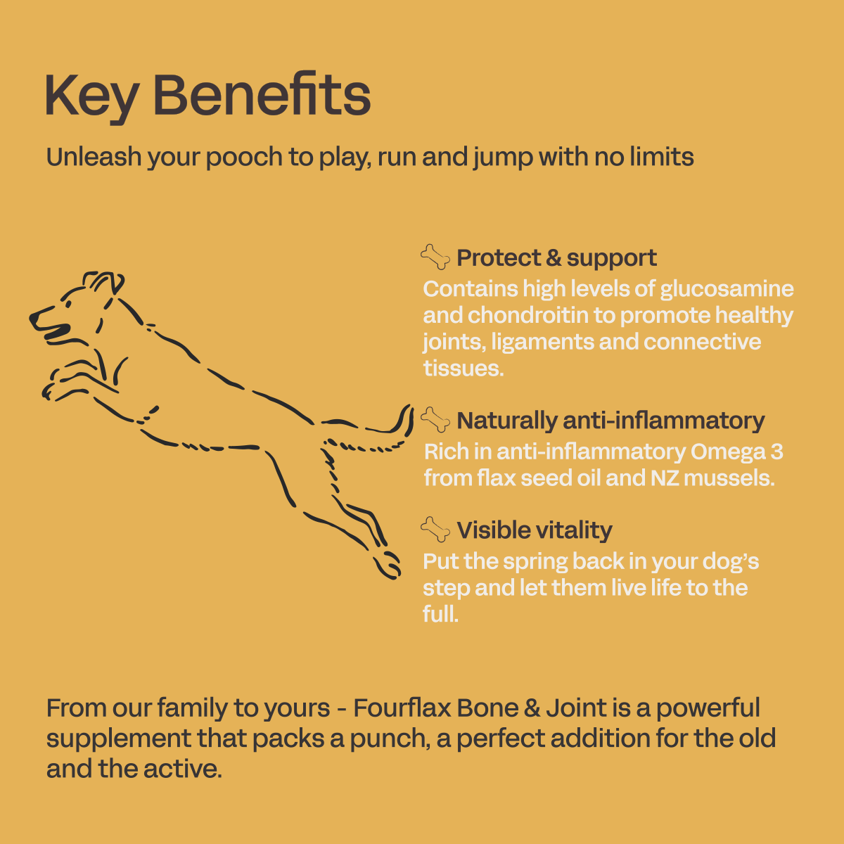 FourFlax Canine Bone & Joint