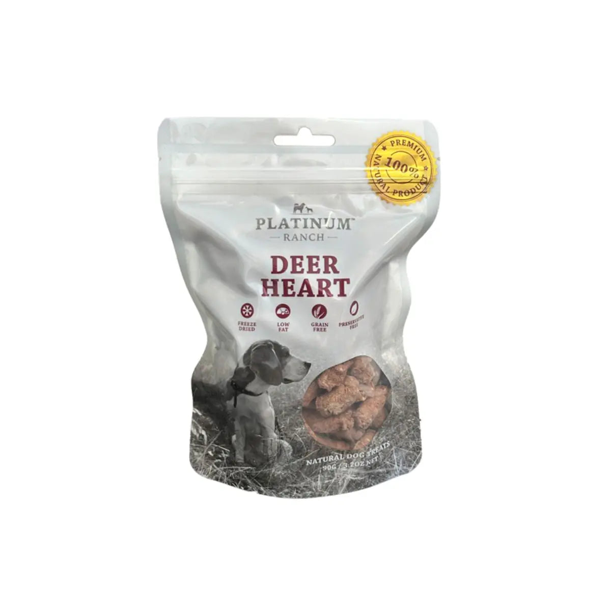 Platinum Ranch Deer Heart 90g Platinum Ranch