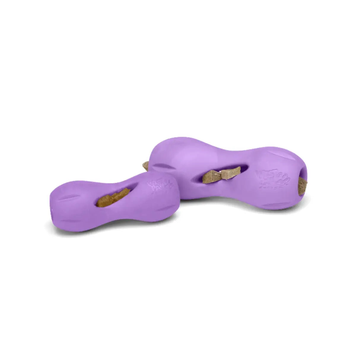 West Paw Qwizl Puzzle & Chew Toy Lavender — Tough Treat Toy for Active Dogs West Paw