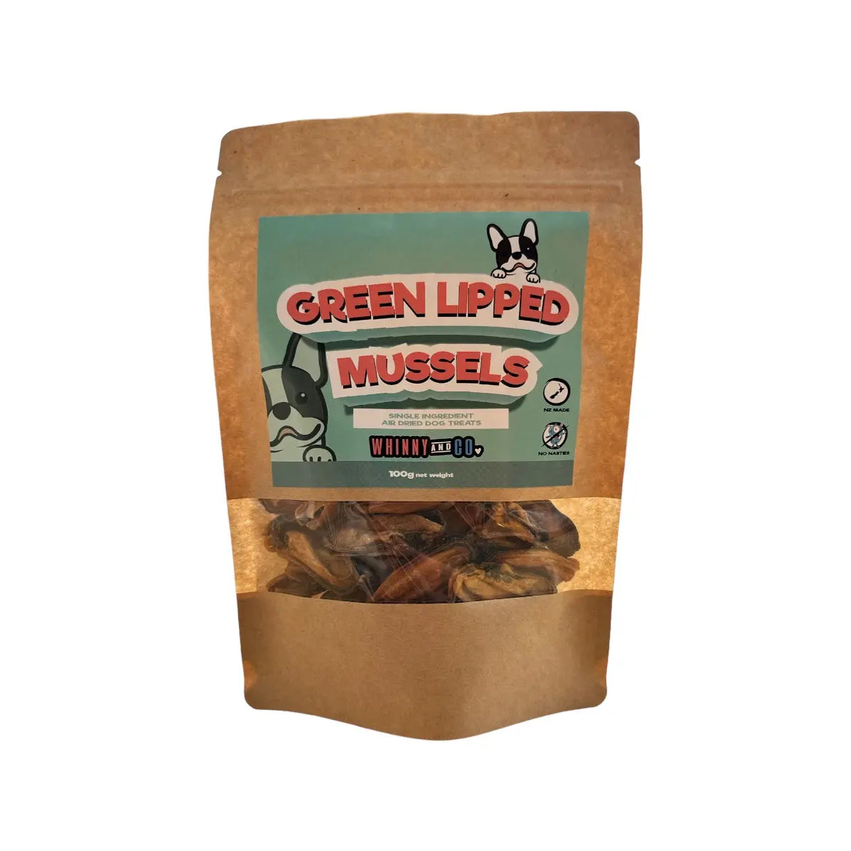 Whinny and Co Green Lipped Mussels 100g Whinny and Co