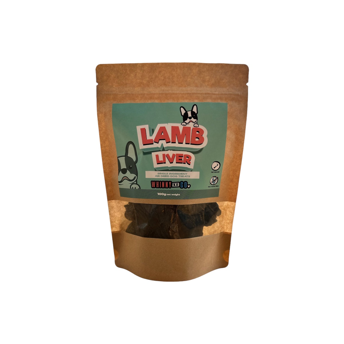 Whinny and Co Lamb Liver 100g Whinny and Co