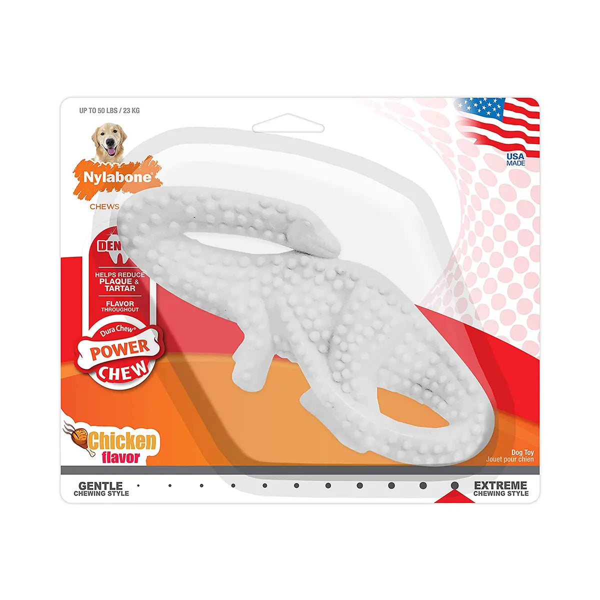Nylabone Power Chew Dental Dinosaur – Durable Dental Chew Toy Nylabone