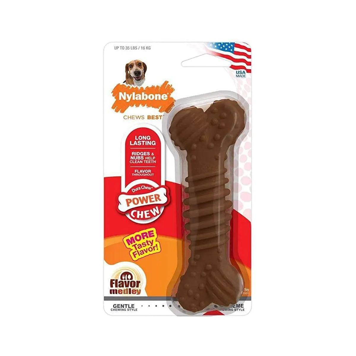 Nylabone Dura Chew Plus Dog Toy – Durable Textured Chew for Busy Dogs Nylabone