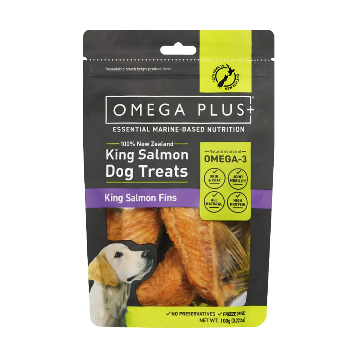 Omega Plus King Salmon Fins 100g Omega Plus