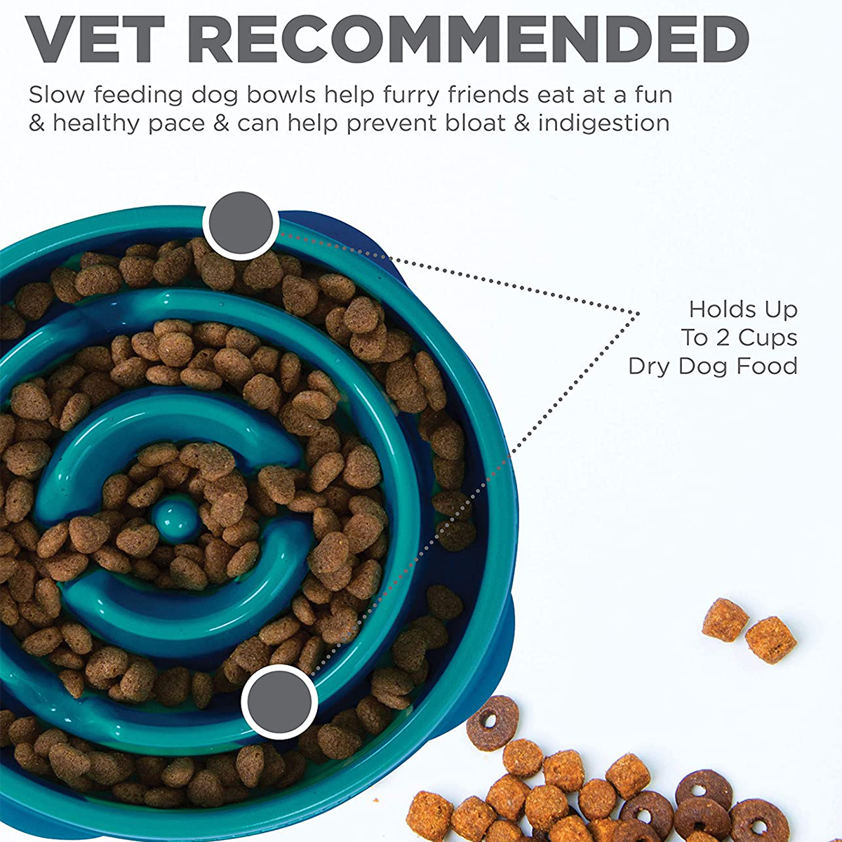 Outward Hound Fun Feeder Dog Bowl Medium (Mini)