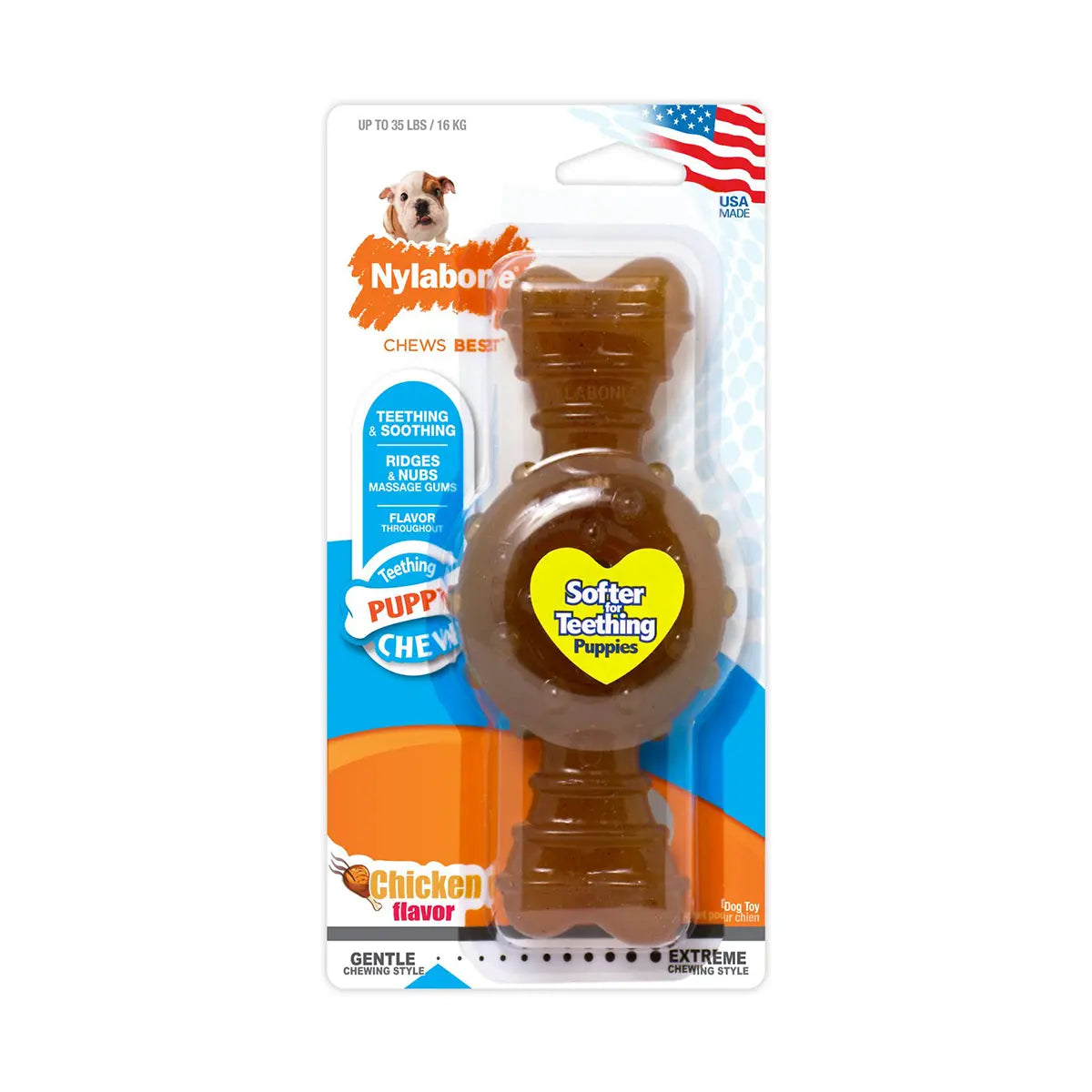 Nylabone Puppy Ring Bone – Teething Chew for Puppies Nylabone