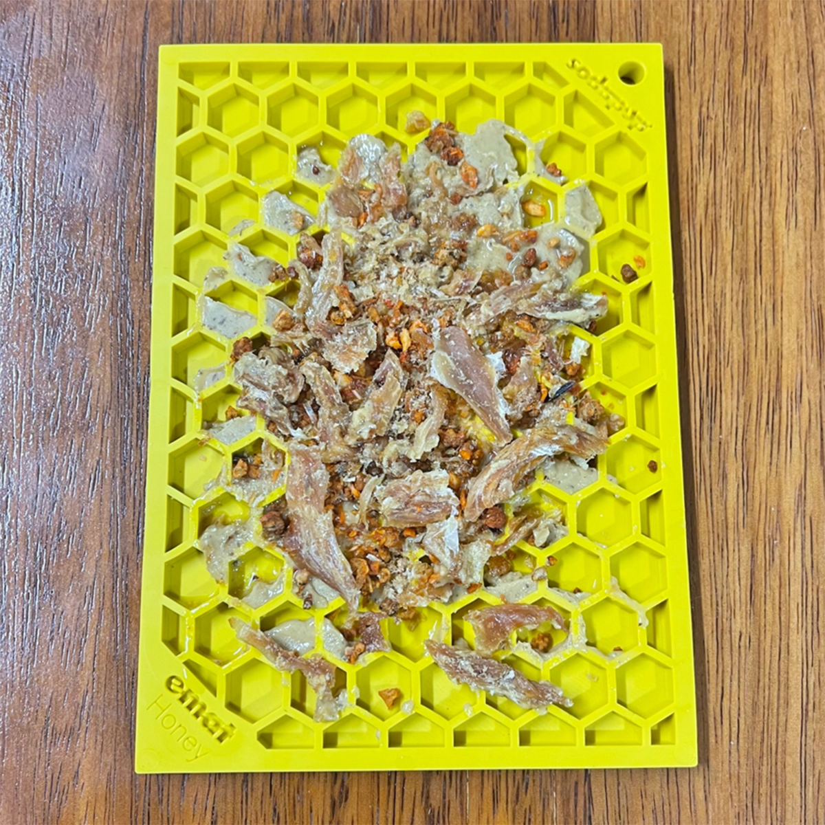 Sodapup Honeycomb Design Enrichment (EMat) Lick Mat - Yellow - Small