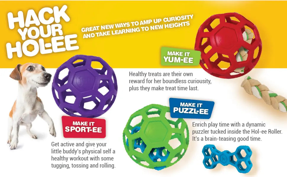 JW Hol-ee Roller — Multi-Purpose Play & Enrichment Toy for Dogs JW