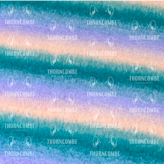 Dry Bed (Vet Bed) - Greenback Teal Rainbow
