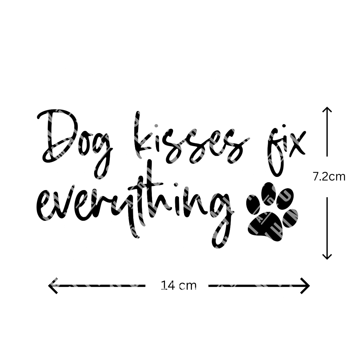 Dog Kisses Fix Everything - Sticker