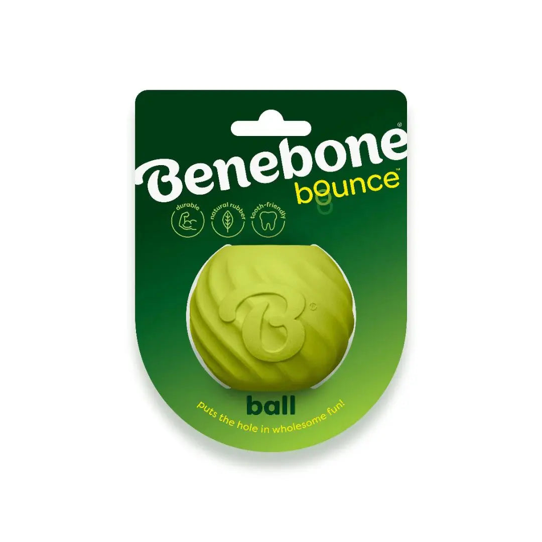 Benebone Bounce Ball – Natural Rubber Fetch Ball for Dogs Benebone