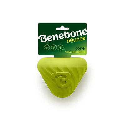 Benebone Bounce Cone – Natural Rubber Treat & Puzzle Toy for Dogs Benebone
