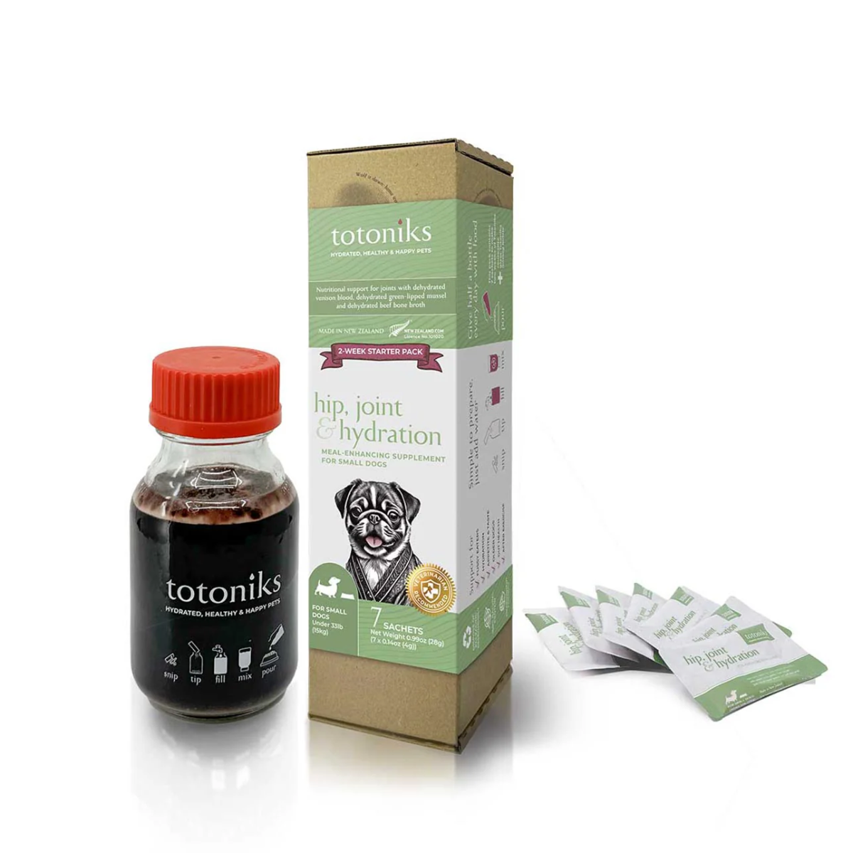 Totoniks - Hip, Joint & Hydration - Small Dog upto 15kgs