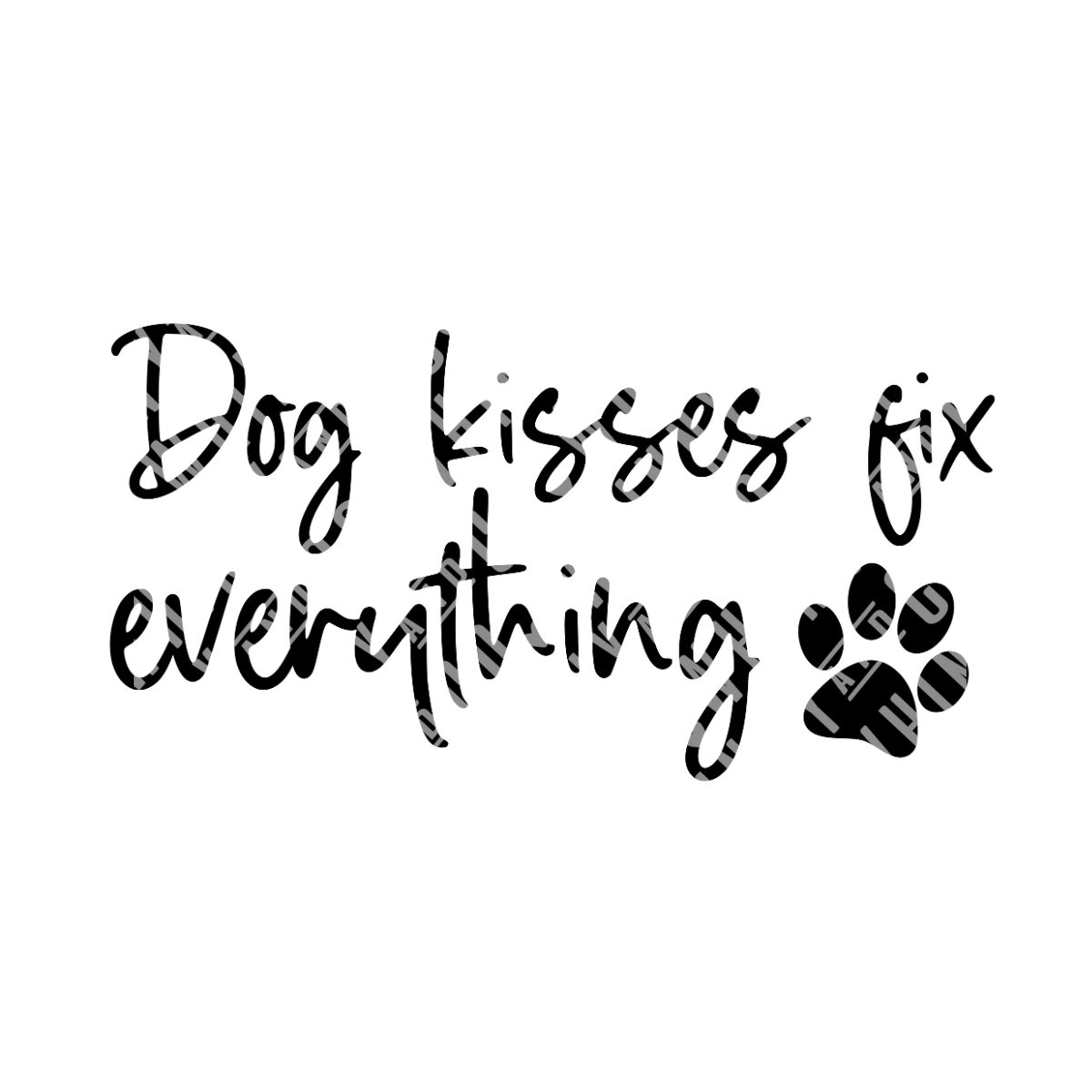 Dog Kisses Fix Everything - Sticker