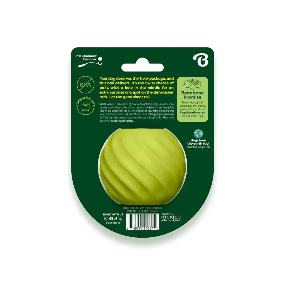 Benebone Bounce Ball – Natural Rubber Fetch Ball for Dogs Benebone