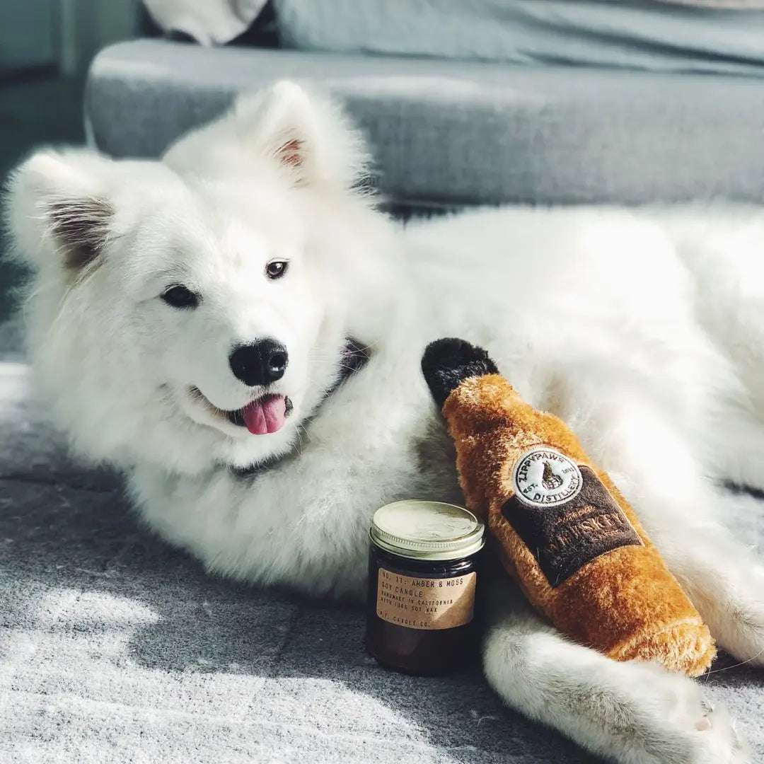 ZippyPaws Happy Hour Crusherz – Whiskey Bottle Dog Toy ZippyPaws