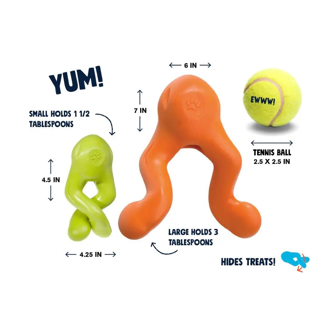 West Paw Zogoflex Tizzi Dog Toy — Large | Fetch, Tug & Treat Dispenser