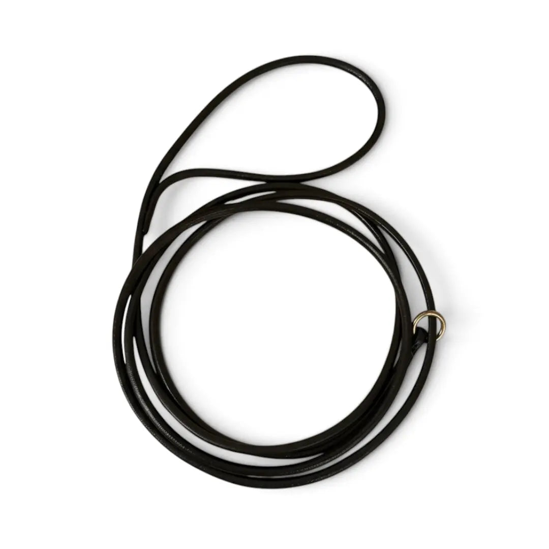 Rolled Leather Slip Show Lead — 5mm