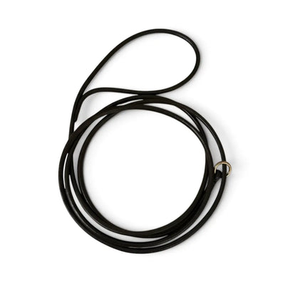 Rolled Leather Slip Show Lead — 5mm