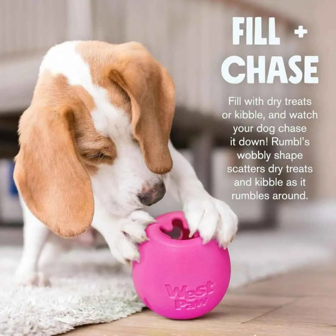 West Paw Rumbl – Wobble Treat Toy for Enrichment & Slow Feeding West Paw