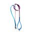 Biothane Two Tone Walking Leash with built in Traffic Handle 1.5m