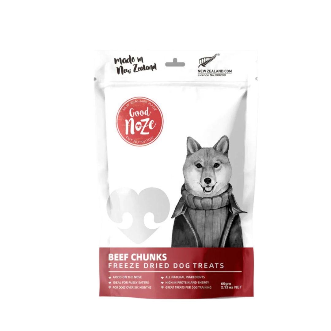 Good Noze Beef Chunks Dog Treats 60g