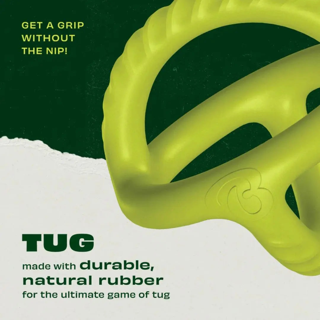 Benebone Bounce Tug – Natural Rubber Tug-of-War Dog Toy Benebone