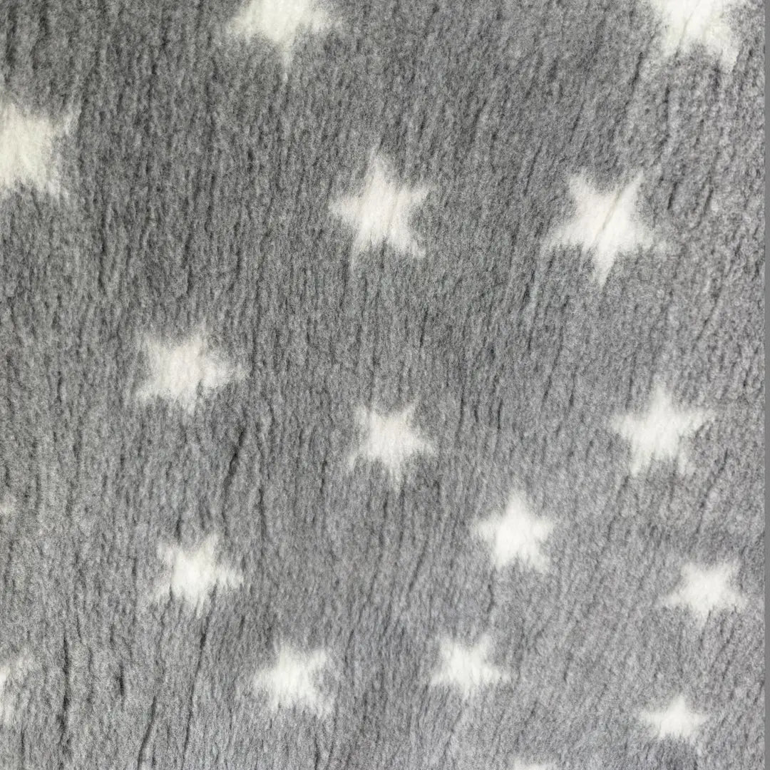 Vet Bed / Dry Bed – Non-Slip – Grey with White Stars | Washable Pet Bedding NZ