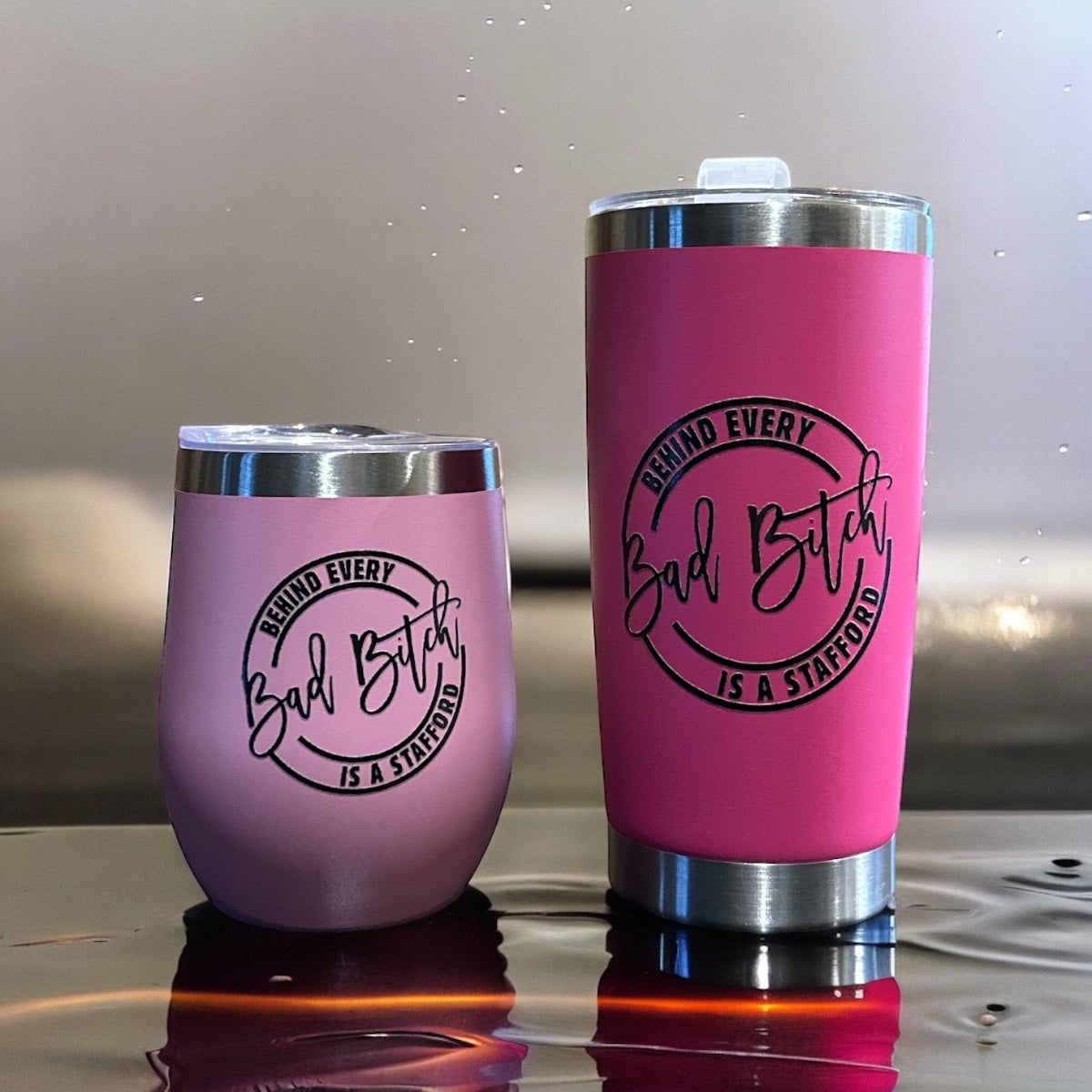 Behind Every Bad B!tch Travel Tumbler