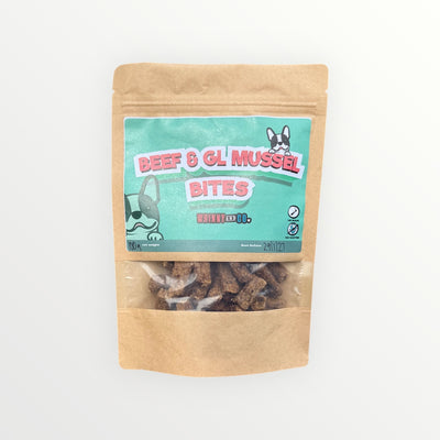 Whinny and Co Beef & Green Lipped Mussel Bites 100g