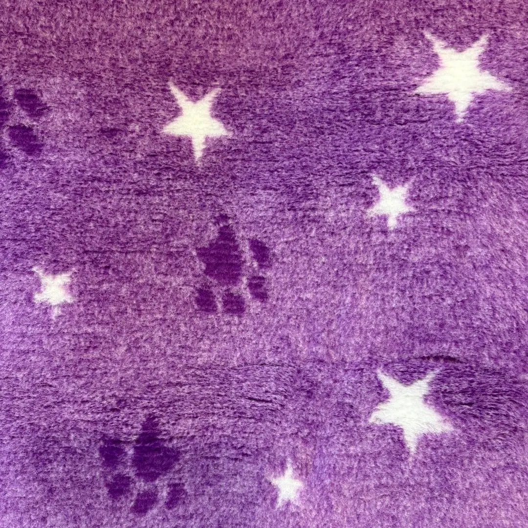 Vet Bed / Dry Bed – Greenback – Purple Paws & Stars | Washable Moisture-Wicking Dog Bedding NZ Thorncombe Pet Supplies