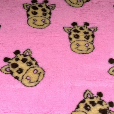 Pink Vet Bed with Giraffe