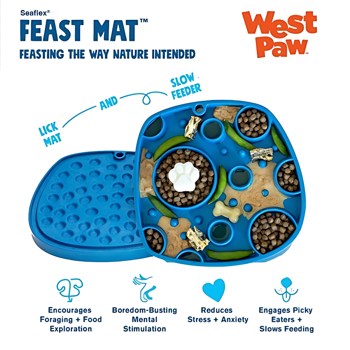 West Paw Feast Mat - Bubbles